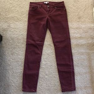 Cabi Bordeaux Pigment Stretch Jean